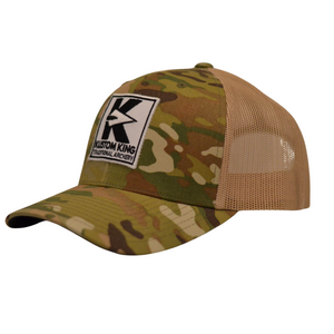 Kustom King Trucker Hat - Camo and Desert Tan