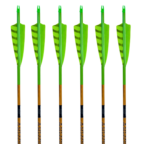 Black Eagle Vintage Carbon Arrows -  Flo Green