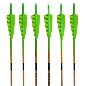 Black Eagle Vintage Carbon Arrows -  Flo Green