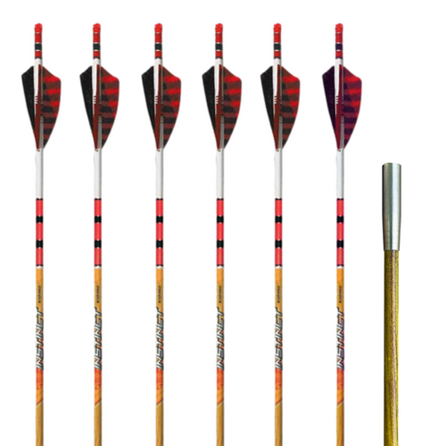 Black Eagle Instinct Micro Carbon Arrows -  Red/Black