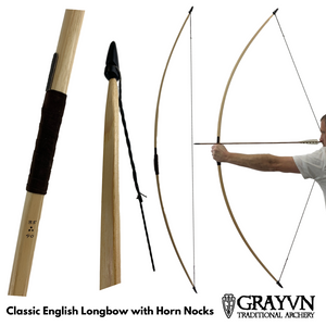 Classic English Longbow with Horn Nocks