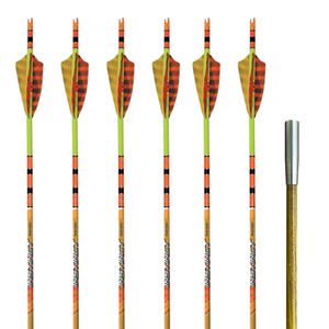 Black Eagle Instinct Micro Carbon Arrows -  Orange/Yellow