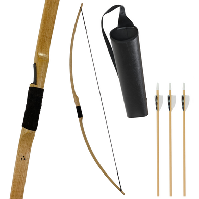 Heritage Youth Longbow plus Quiver and Arrows