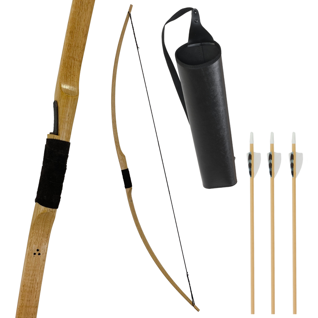 Heritage Youth Longbow plus Quiver and Arrows