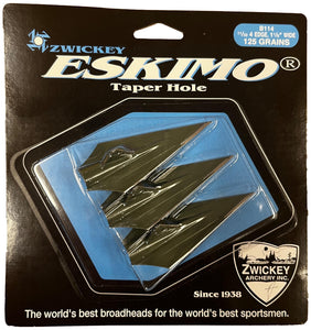 Zwickey Eskimo - 4-Blade - Glue-On Broadheads 3-pack - 125 gr