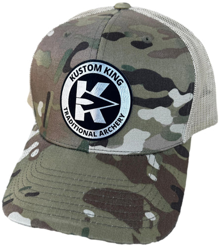 Kustom King Trucker Hat - Camo and Desert Tan
