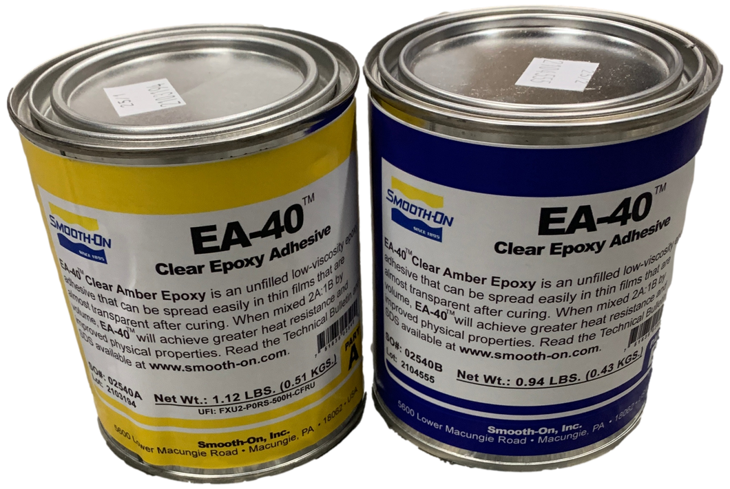 Smooth-On  EA-40 Epoxy - Pint Kit - 1 Pint Yellow and 1 Pint Blue