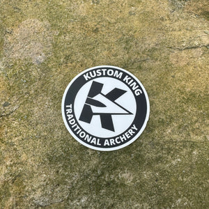 Kustom King Traditional Archery - 3" Round Sticker