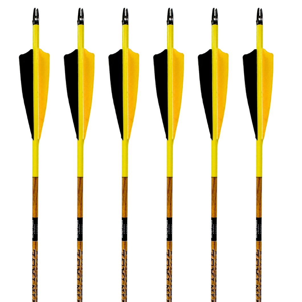 Black Eagle Vintage Carbon Arrows -  Yellow Jacket