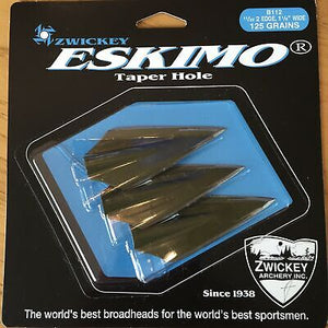 Zwickey Eskimo 2-Blade Glue-On Broadheads 3-pack - 125gr